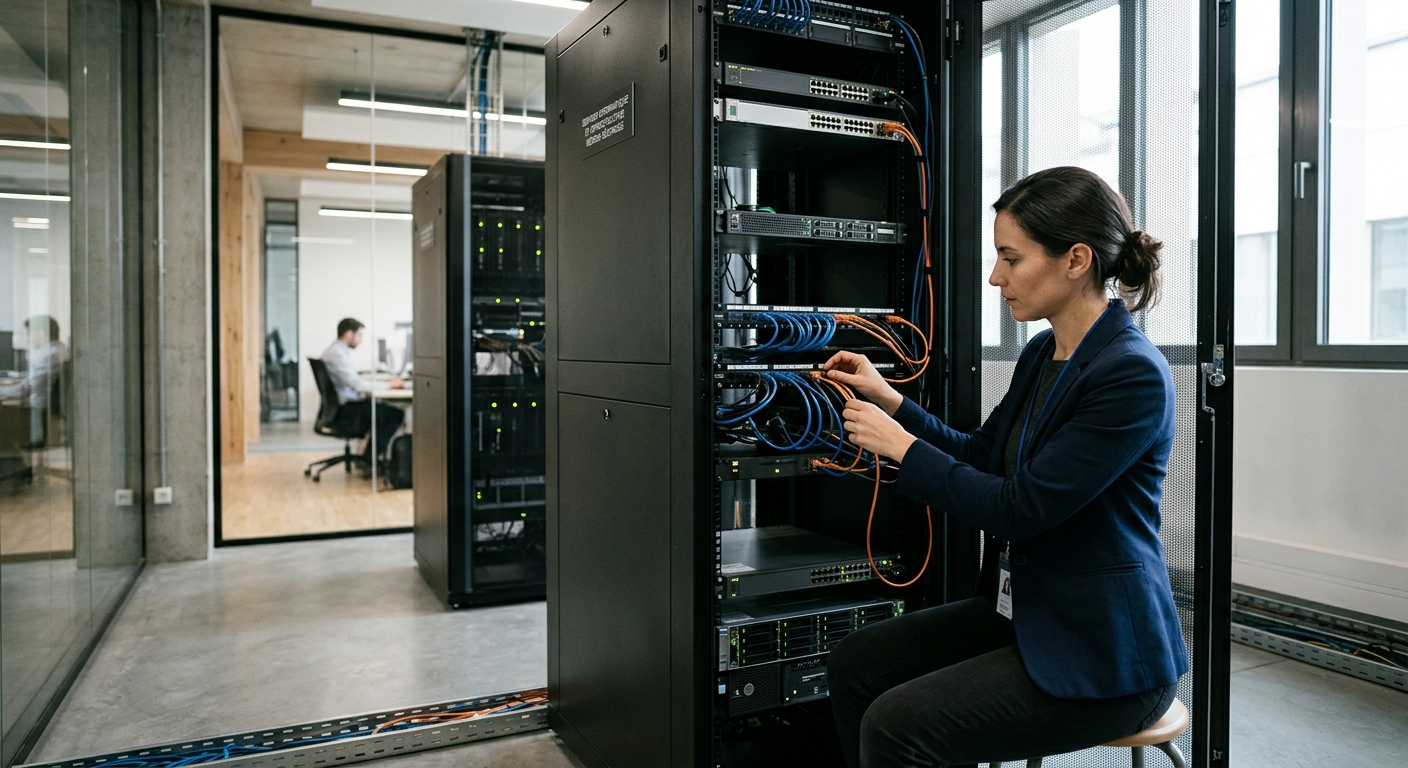 Serveur informatique et infrastructure réseau sécurisée